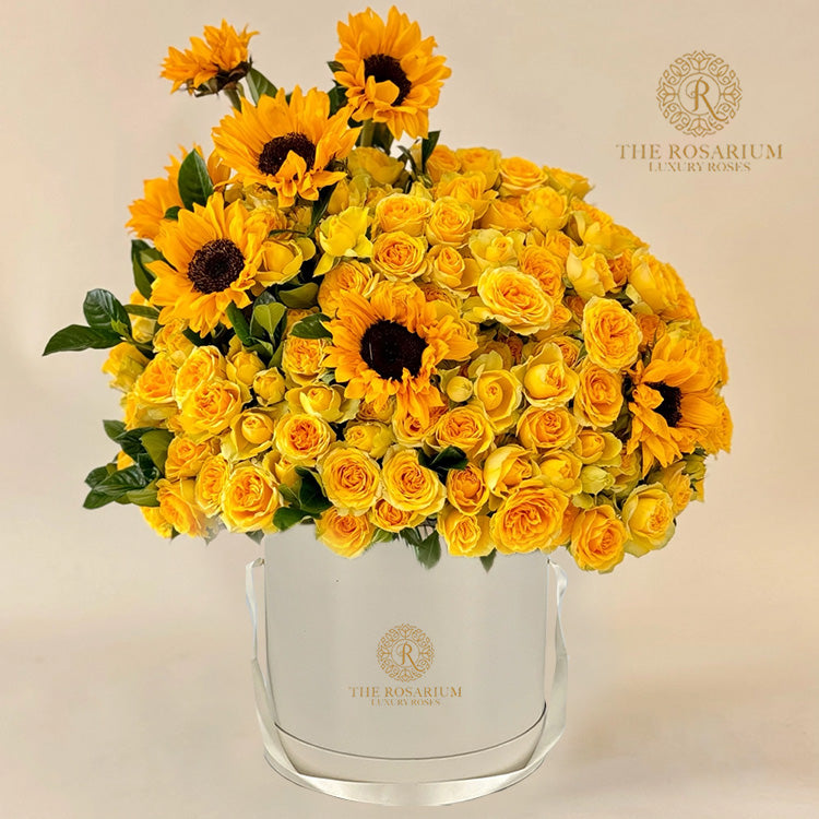 Rose sun flower Arrangement