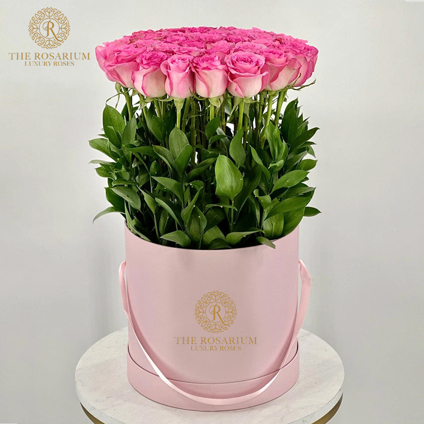 Pink/White/Red Rose Luxury Box Arrangement