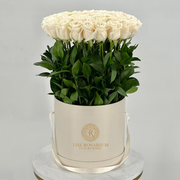 Pink/White/Red Rose Luxury Box Arrangement