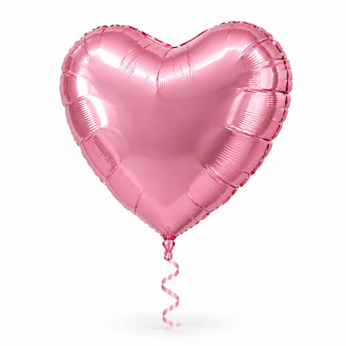 Pink Heart Balloon — 1 pc — studio view