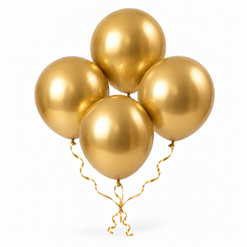 Round Balloon Set, Gold — 4 pcs
