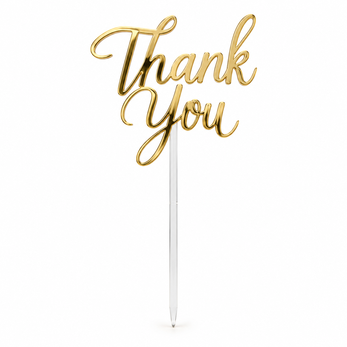 Thank You Flower Topper — studio view