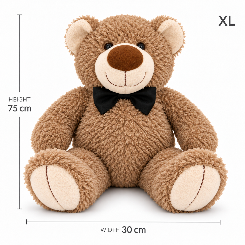 XL Brown Teddy Bear — size guide