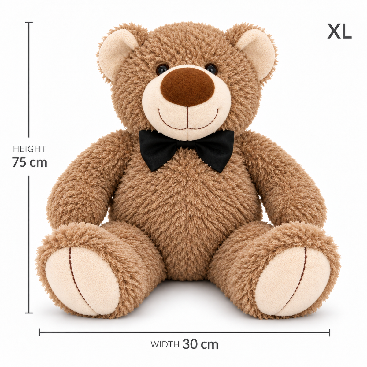 XL Brown Teddy Bear — size guide