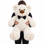 XL White Teddy Bear — lifestyle view