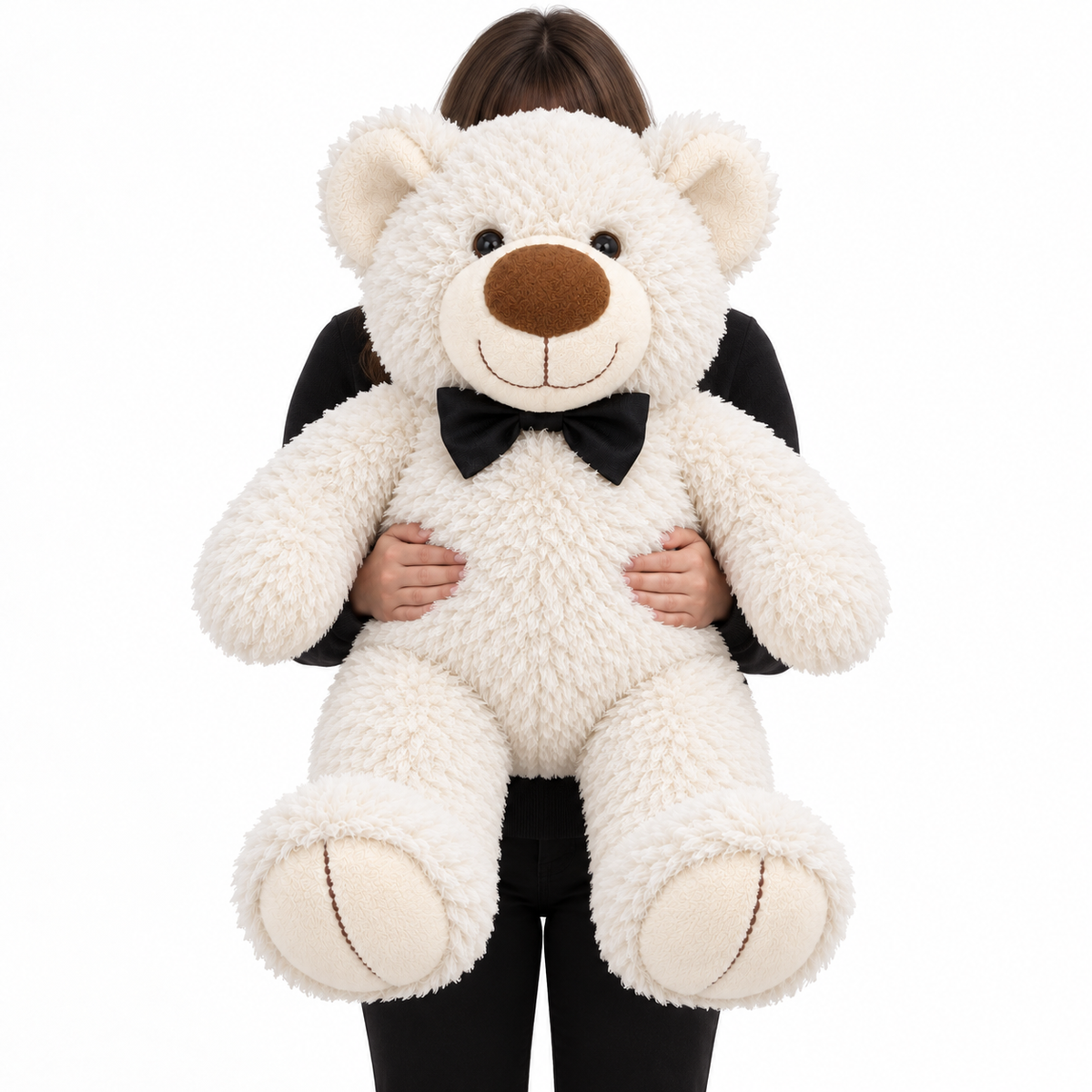 XL White Teddy Bear — lifestyle view