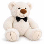 XL White Teddy Bear — studio view