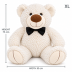 XL White Teddy Bear — size guide