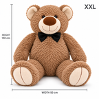 دبدوب بني عملاق XXL — دليل المقاس