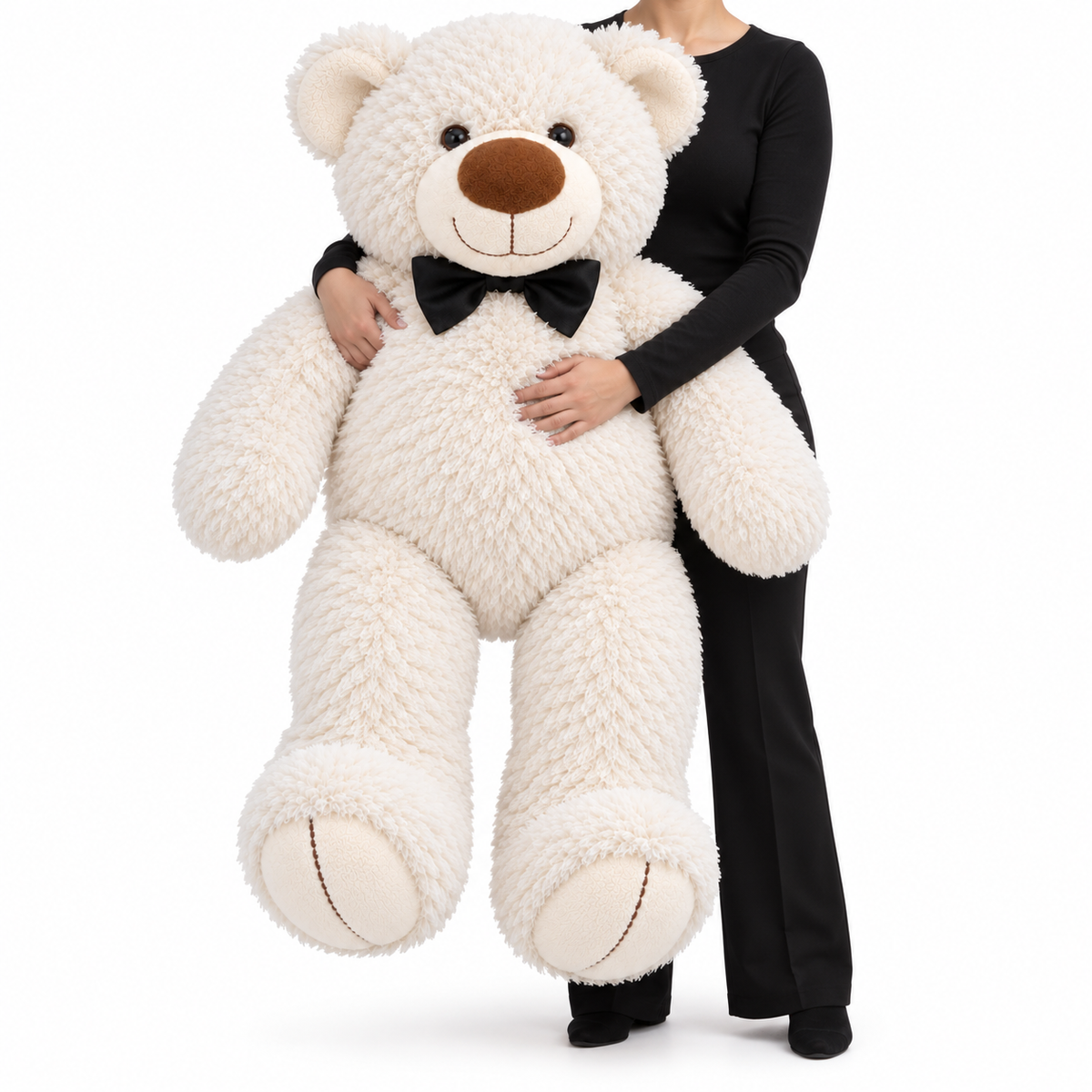 XXL White Teddy Bear — lifestyle view