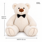 XXL White Teddy Bear — size guide