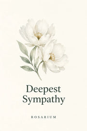 Rosarium Deepest Sympathy greeting card