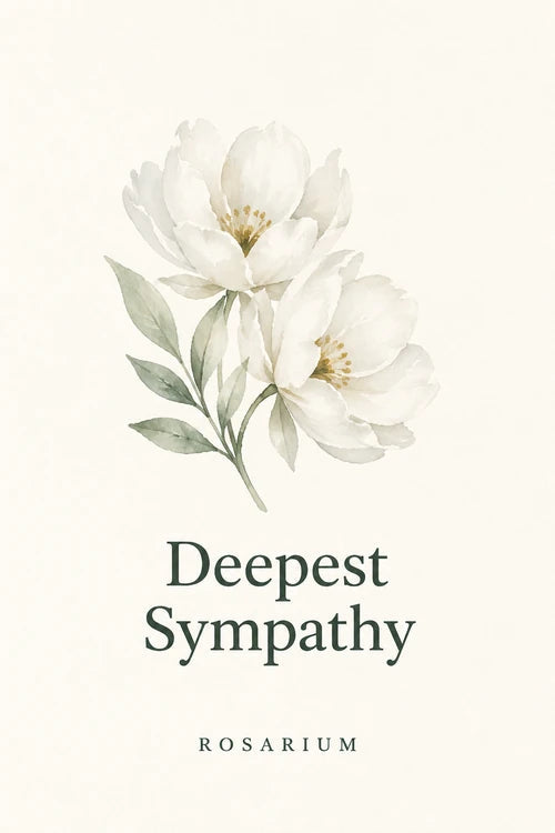 Rosarium Deepest Sympathy greeting card