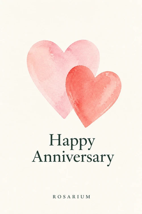 Rosarium Happy Anniversary greeting card