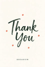Rosarium Thank You greeting card