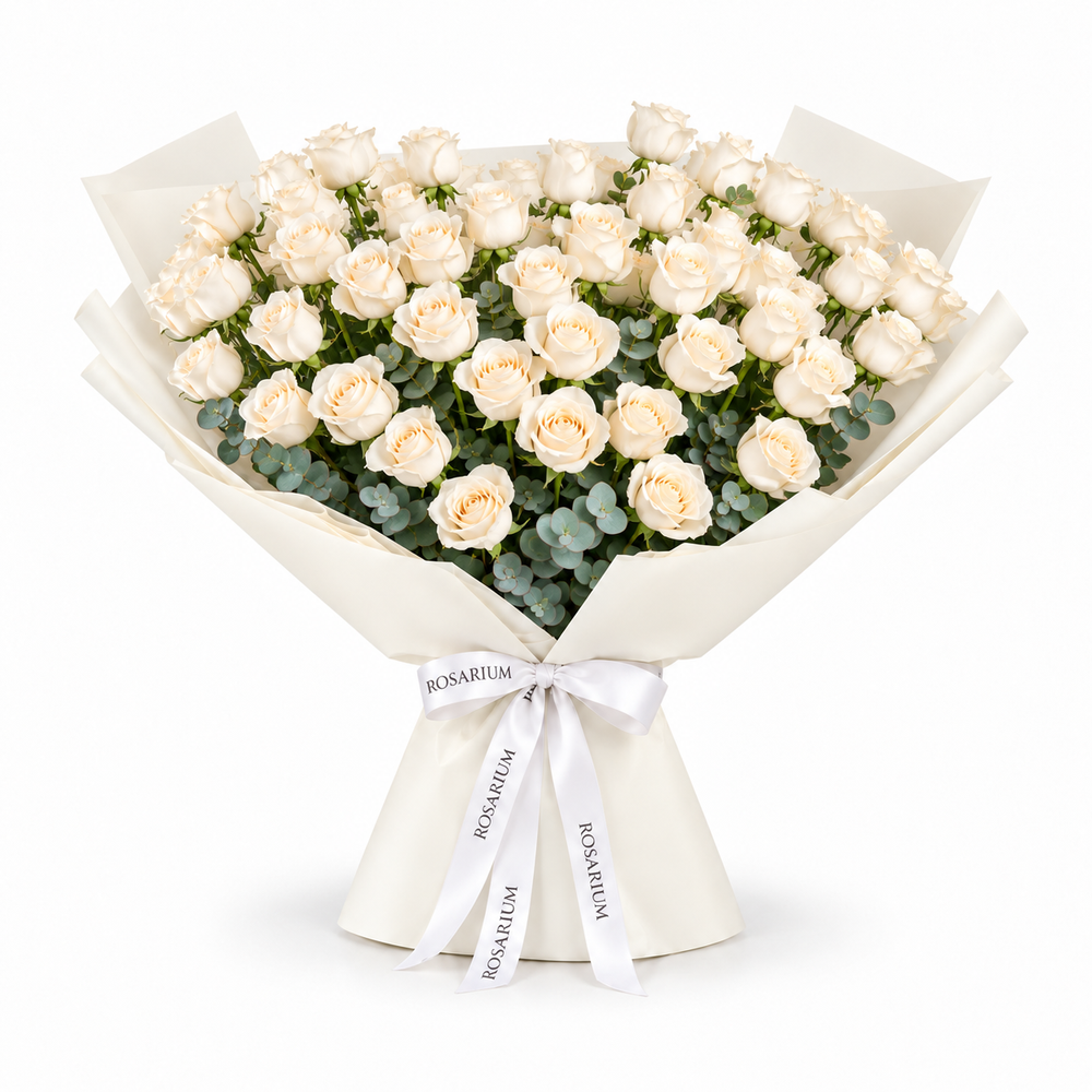 101 White Roses